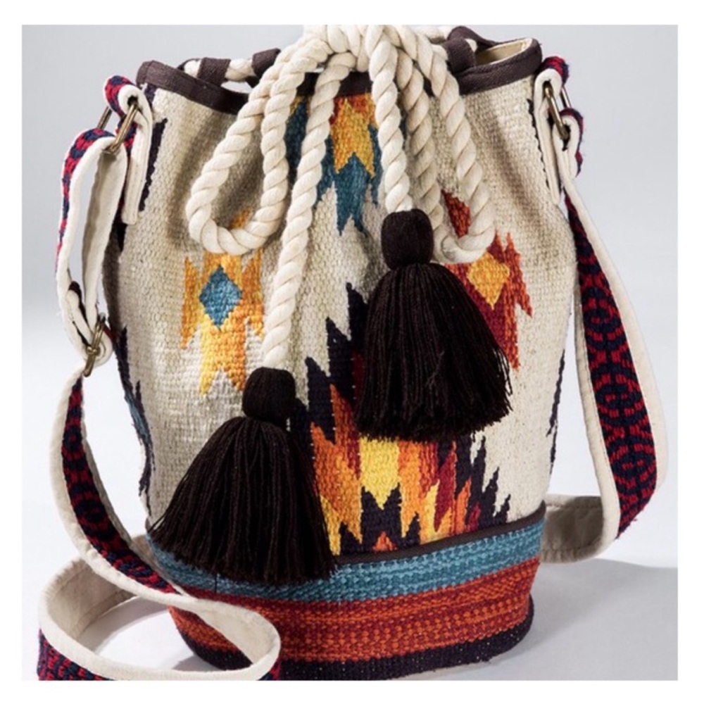 💝Boutique🧡RUGGINE🧡Handmade Boho Bucket Bag🧡